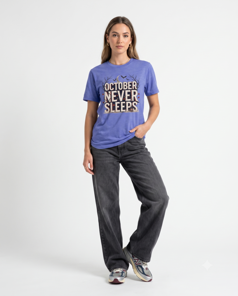 October Never Sleeps Halloween T-Shirt