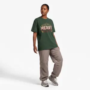 Image Alt Text Front Images Merry Christmas Market graphic T-shirt on female model Forest green Merry Christmas Market vintage holiday tee Christmas Market graphic unisex holiday T-shirt Vintage Christmas Market design front view Lifestyle Images Woman wearing Merry Christmas Market Christmas T-shirt Casual winter outfit featuring Merry Christmas Market graphic tee Close-up Images Merry Christmas Market vintage holiday graphic close-up Premium DTG Christmas Market artwork on green T-shirt