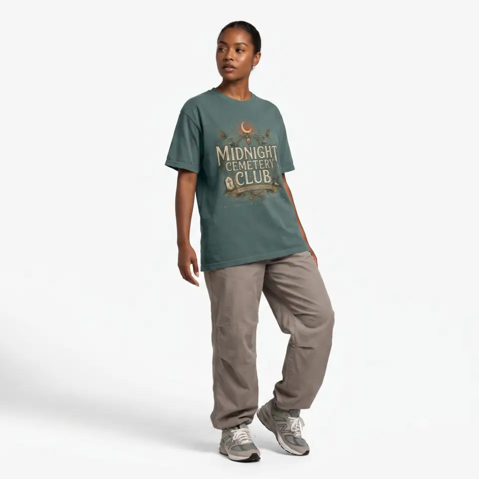 Midnight Cemetery Club Halloween T-Shirt