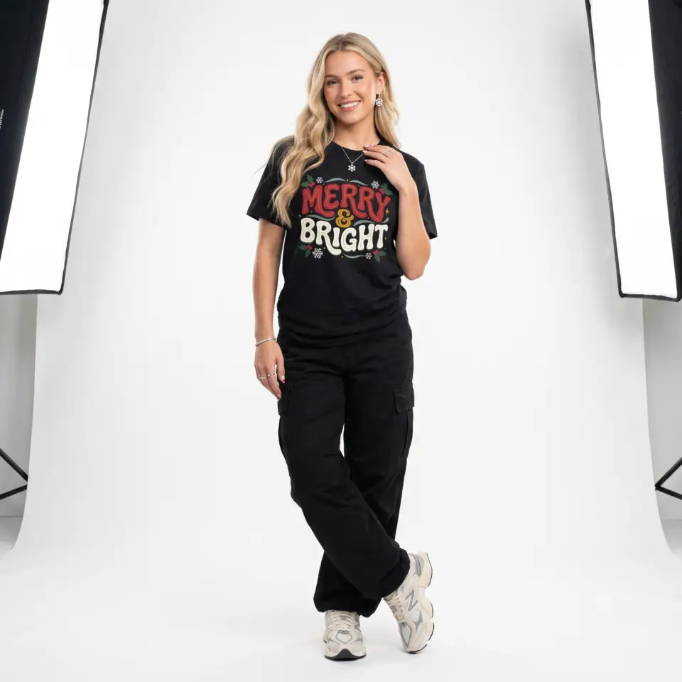 Merry & Bright Christmas Unisex T-Shirt