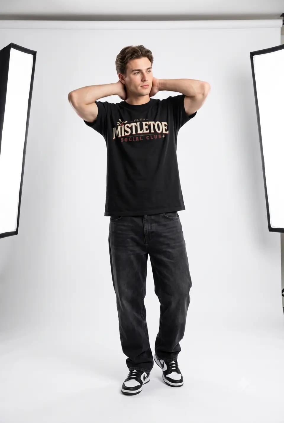 Mistletoe Social Club Christmas Unisex T-Shirt