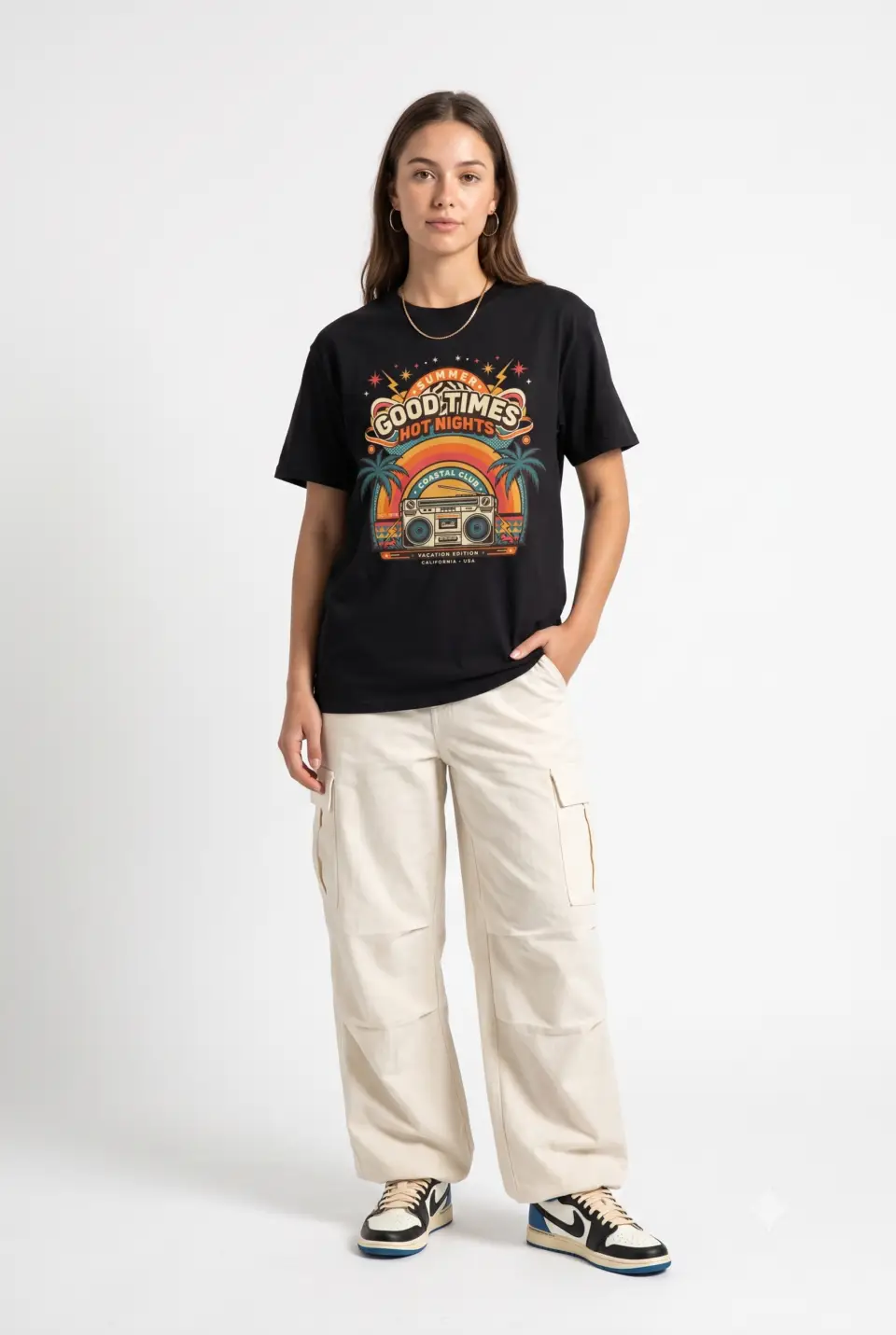Good Times Hot Nights Unisex Summer T-Shirt