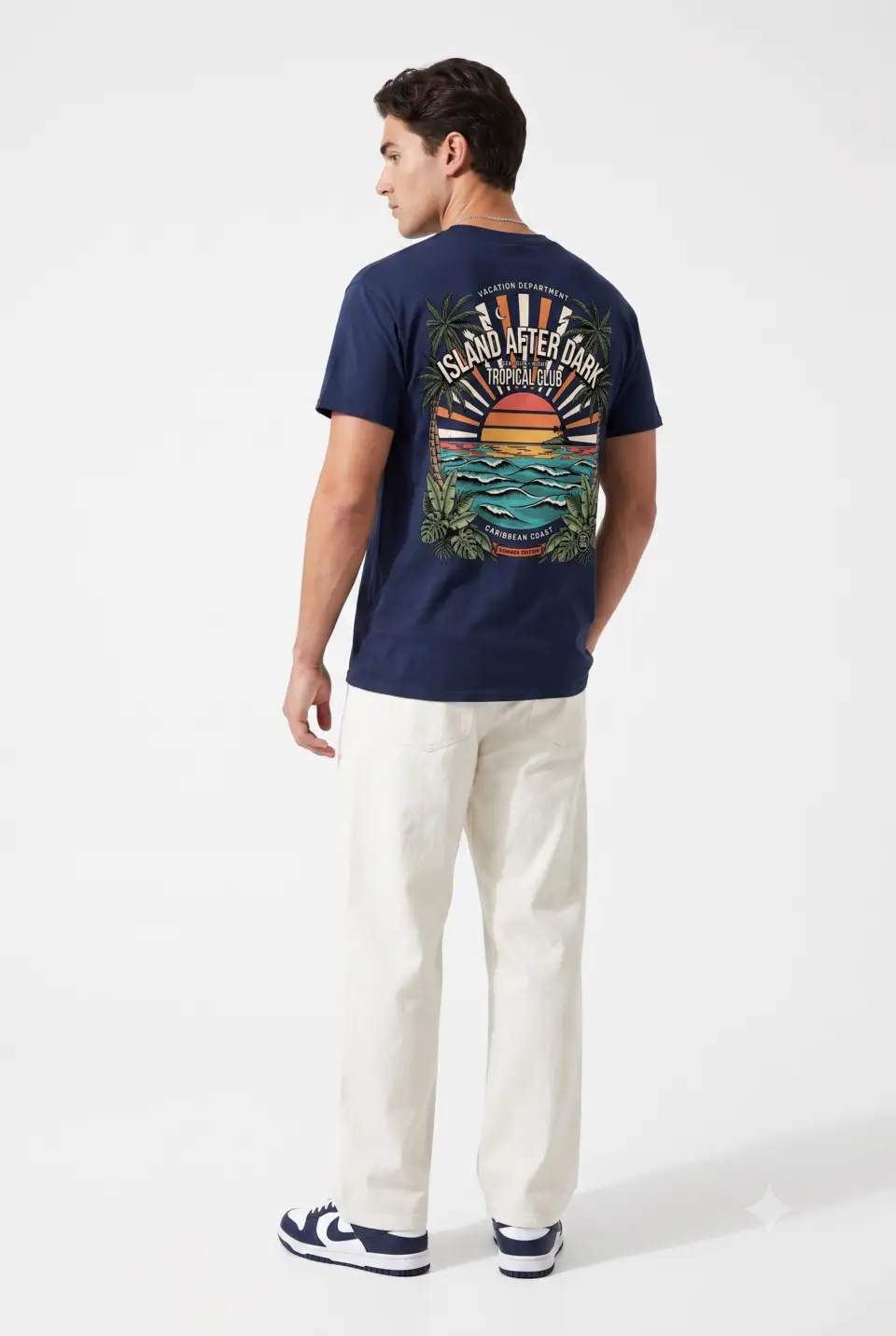 Island After Dark Tropical Sunset Unisex T-Shirt