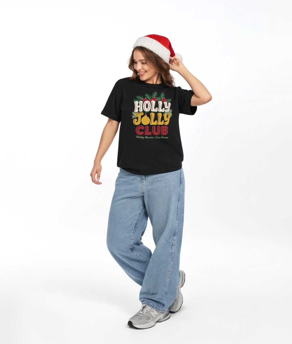 Holly Jolly Club Holiday Unisex T-Shirt